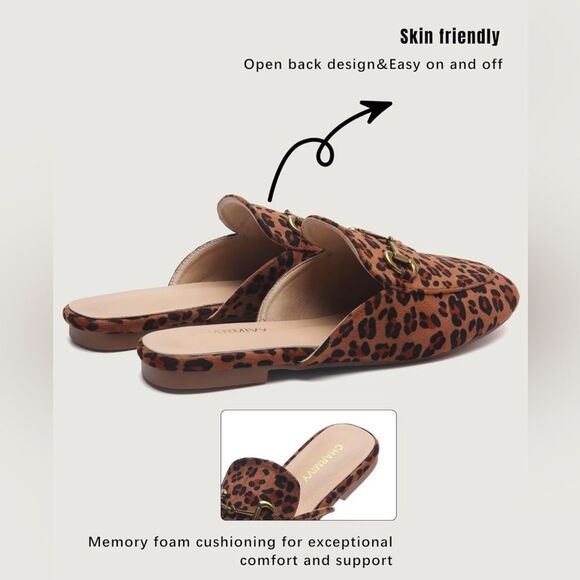 Mules for Women Comfortable Slip-on Flats-Backless-Round Toe Slide Size 9.5 #198 - Picture 3 of 16